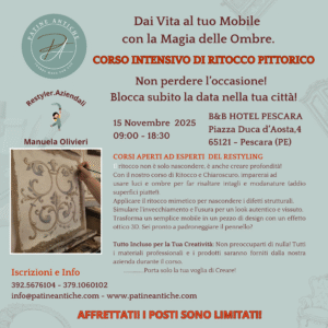 home corso intensivo di ritocco pittorico 15 novembre 2025 pescara €200,00