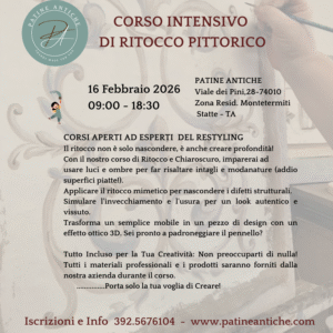 corso intensivo di ritocco pittorico 16 febbraio 2026 statte – (acconto iscrizione 100,00)